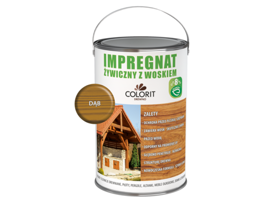Impregnat żywiczny z woskiem Dąb 5 l Colorit Drewno