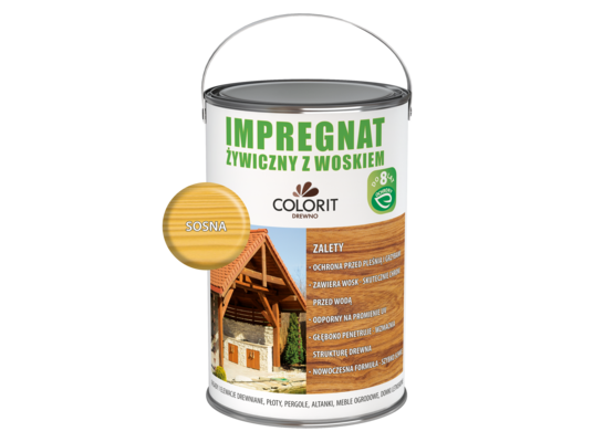 Impregnat żywiczny z woskiem Sosna 5 l Colorit Drewno
