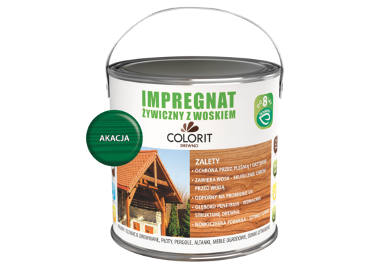 Impregnat żywiczny z woskiem Akacja 2,5 l Colorit Drewno