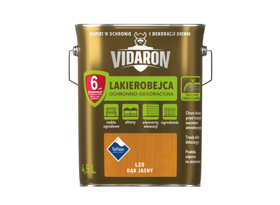 Lakierobejca dąb jasny L20 4,5 l VIDARON