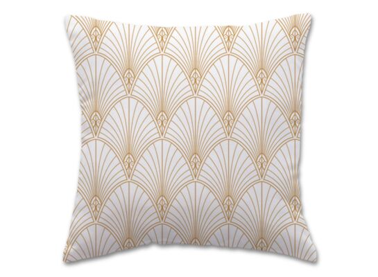 Poduszka Dara 40 x 40 cm biało-złota