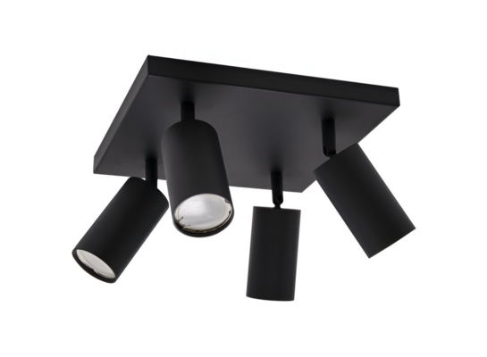 Oprawa ścienno-sufitowa MANAM GU10 4D BLACK STRÜHM