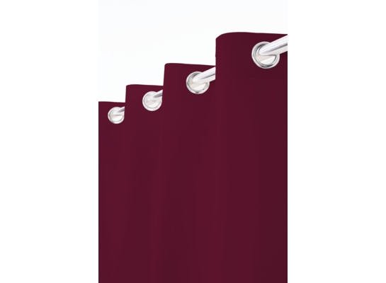 Zasłona Greta 135 x 260 cm 8 kółek bordo