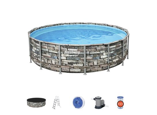 Basen stelażowy Ø488 x 122 cm z akcesoriami Bestway