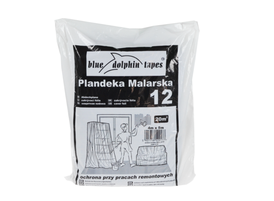 Plandeka malarska 12 4 m x 5 m Blue Dolphin