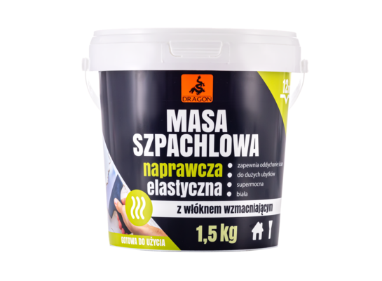 Masa szpachlowa naprawcza elastyczna 1,5 kg Dragon