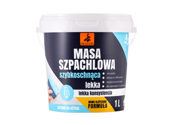 Masa szpachlowa szybkoschnąca lekka 1 l Dragon