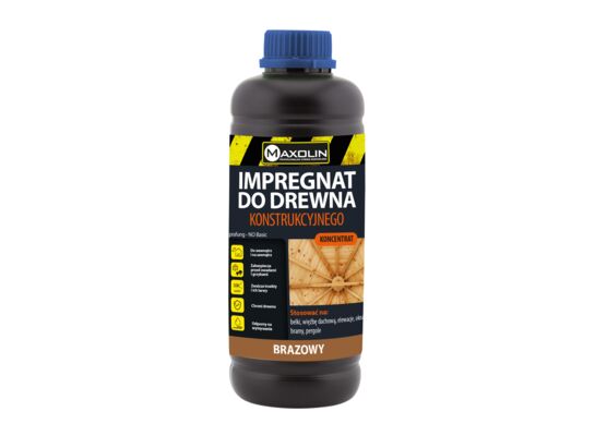 Impregnat do drewna konstrukcyjnego koncentrat 1:9 1 kg brąz Maxolin