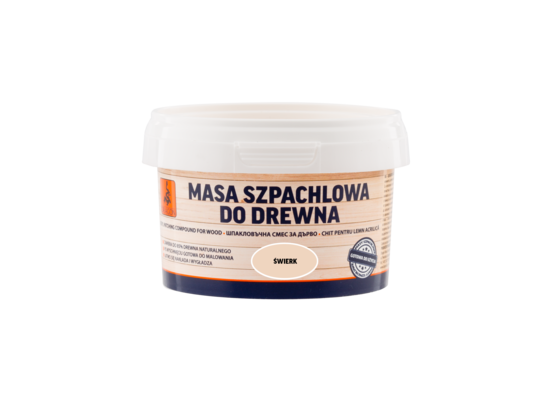 Masa szpachlowa do drewna 0,25 kg świerk Dragon