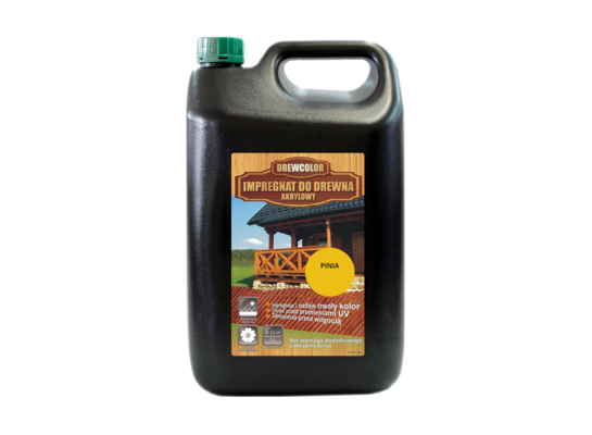Impregnat akrylowy do drewna 5 l pinia Drew Color