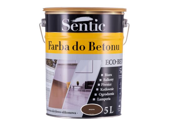 Farba do betonu 5 l brązowa Sentic