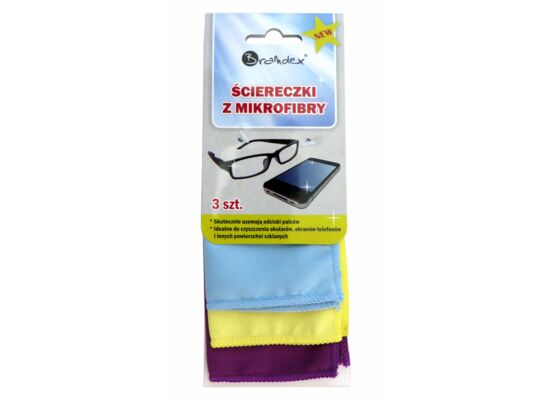 Ściereczka z microfibry do okularów - 3 sztuki