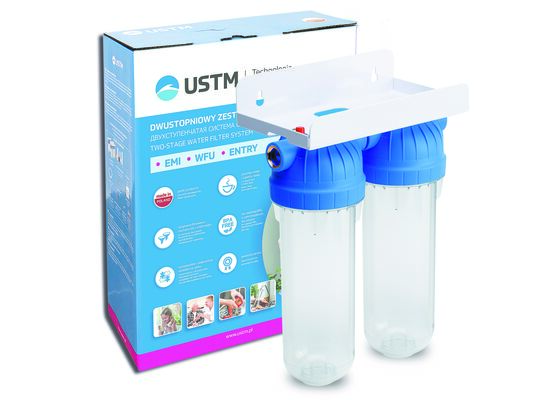 Narurowy zestaw 2 korpusów EMI na płytce FS2 ENTRY Przyłącze 1"