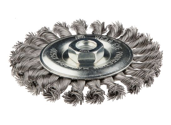 Szczotka druciana tarczowa 125 mm x M14, INOX GRAPHITE
