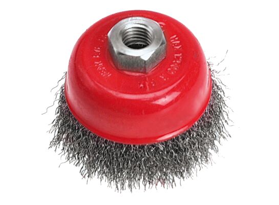 Szczotka druciana doczołowa 75 mm x M14 VERTO