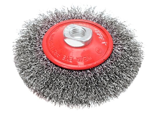 Szczotka druciana tarczowa odgięta 115 mm x M14 VERTO