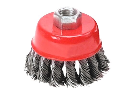 Szczotka druciana doczołowa wzmacniana 65 mm x M14 VERTO