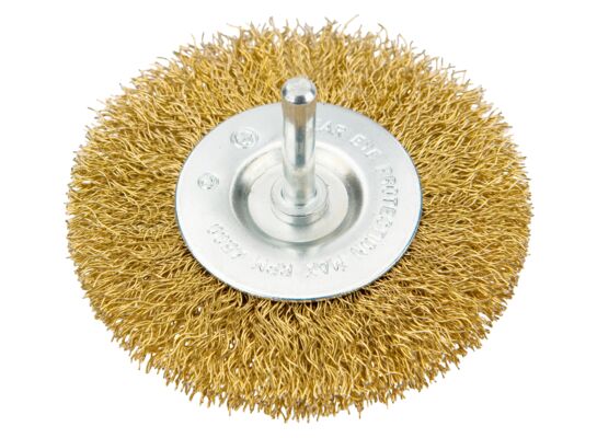 Szczotka druciana tarczowa z trzpieniem 100 mm VERTO