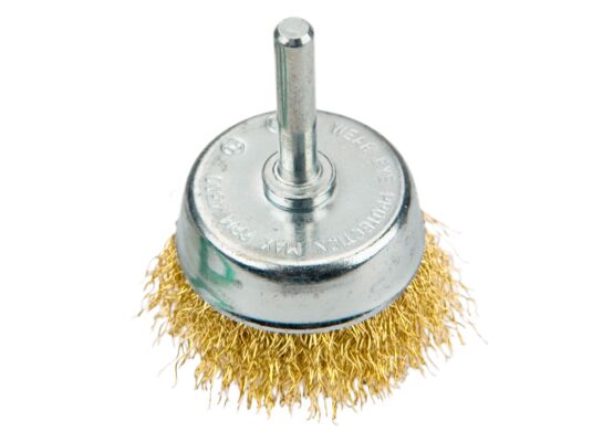 Szczotka druciana doczołowa z trzpieniem 50 mm VERTO