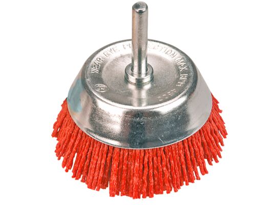 Szczotka ścierna doczołowa z trzpieniem 75 mm VERTO