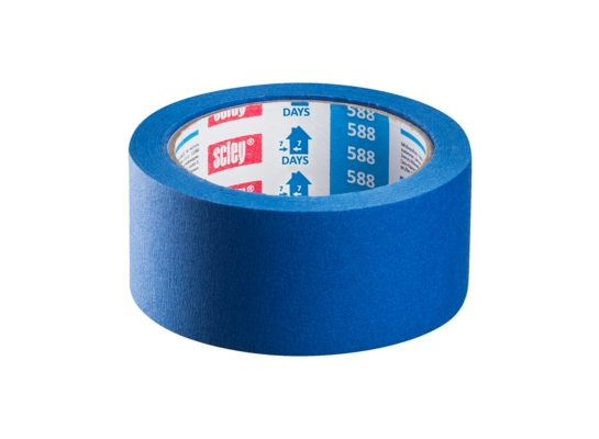 Taśma maskująca 38 mm x 50 m *588 niebieska kauczuk 10 dni