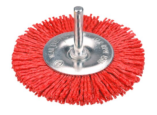 Szczotka ścierna tarczowa z trzpieniem 100 mm VERTO