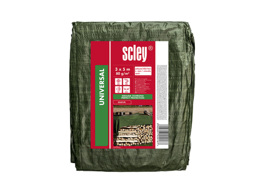 Plandeka 3 x 5 m 80 g/m² zielona