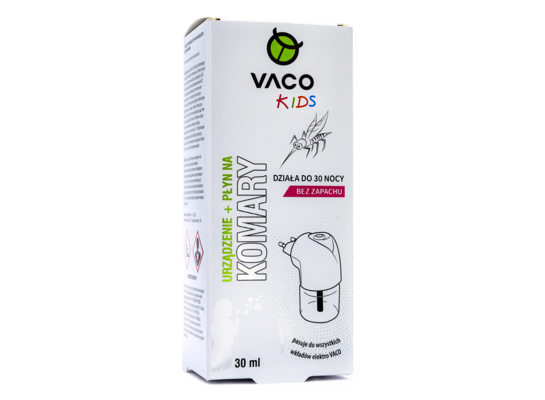 Elektro + płyn na komary dla dzieci 30 nocy 30 ml VACO KIDS