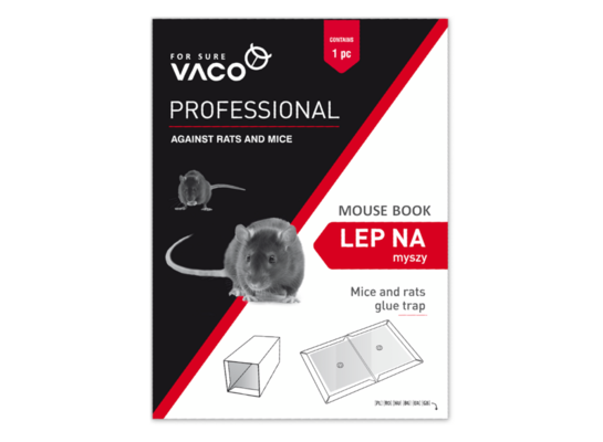 Lep na myszy MouseBook 1 sztuka Vaco Professional