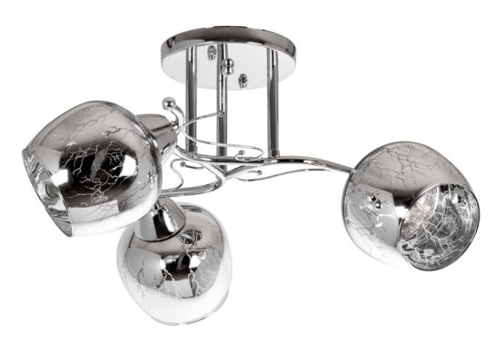 Lampa przysufitowa 3-płomienna W-9721/3 metalowa chrom