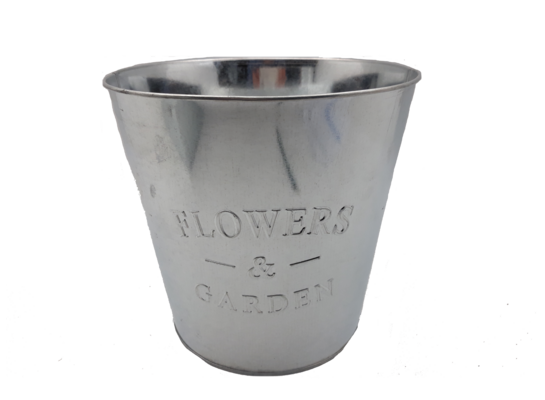 Osłonka flower garden okrągła metalowa 20 x 22 x 20 cm