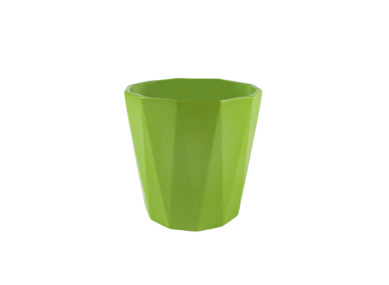 Osłonka ceramiczna flores zielona 13,4 x 13,7 cm