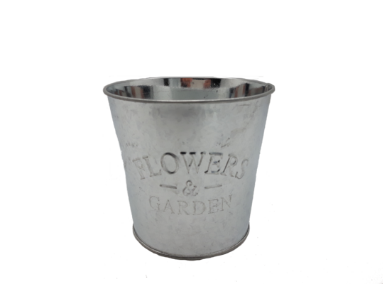 Osłonka flower garden okrągła metalowa 12 x 13 cm