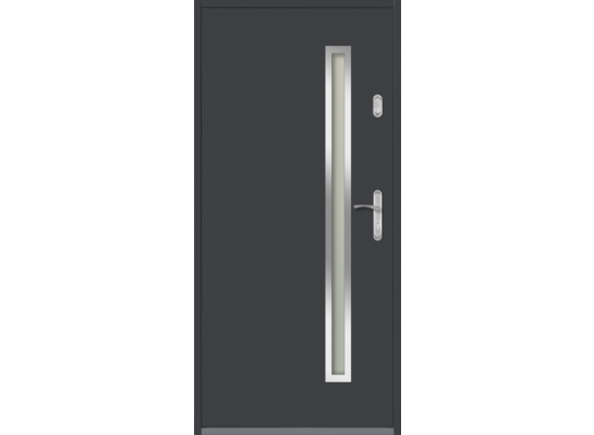 Drzwi stalowe zewnętrzne Hertz 90L antracyt
