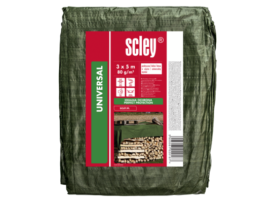 Plandeka 4 x 5 m 80 g/m² zielona