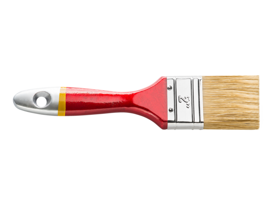 Pędzel płaski 25 x 12 mm *33 jasna szczecina/syntetyk
