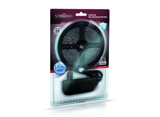 Taśma LATE LED 3 m 180 CW IP65 BLISTER STRÜHM