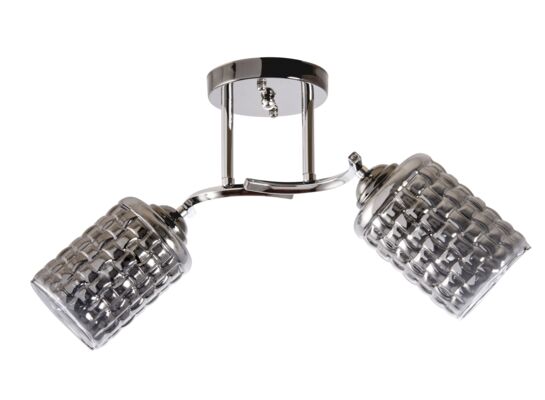 Lampa przysufitowa 2 płomienna W-N 3599/2 metalowa chrom