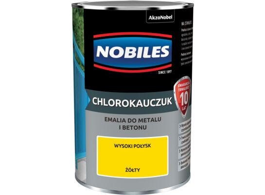 Emalia chlorokauczukowa Żółty 0,9 l NOBILES