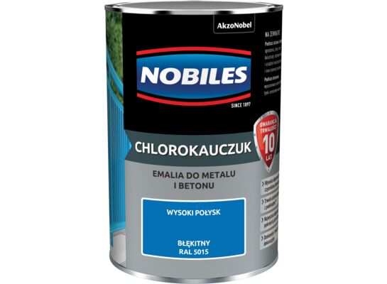 Emalia chlorokauczukowa Błękitny 0,9 l NOBILES