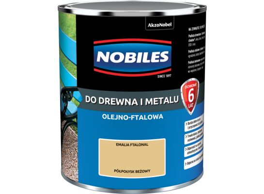 Emalia ftalowa Ftalonal Beżowy półpołysk 0,7 l NOBILES