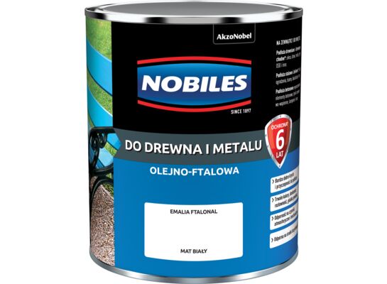 Emalia ftalowa Ftalonal Biały mat 0,7 l NOBILES