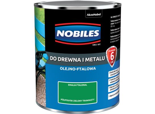 Emalia ftalowa Ftalonal Zielony Trawiasty półpołysk 0,7 l NOBILES