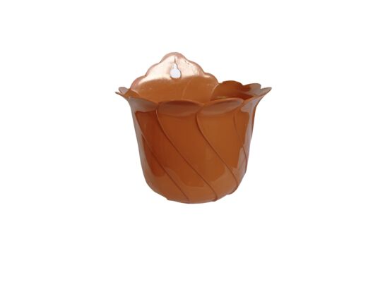 Doniczka przyścienna wisząca Tulipan 24 cm terakota