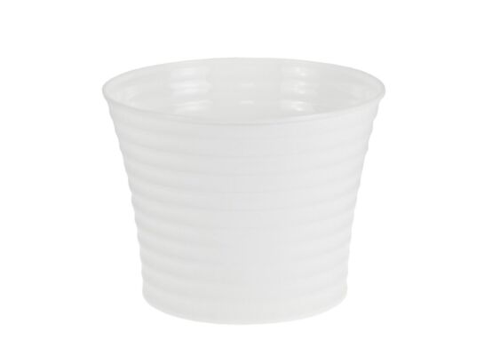 Doniczka Bratek 12 cm biała