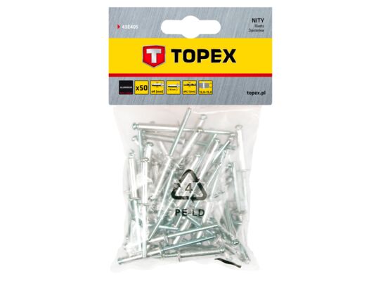 Nit aluminiowy 4,0 x 18 mm 50 sztuk TOPEX