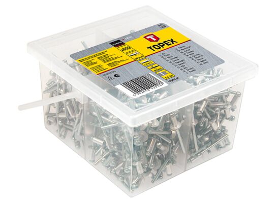 Nit aluminiowy 4,0 x 10 mm 800 szt, TOPEX