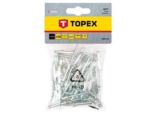 Nit aluminiowy 4,8 x 14,5 mm 50 sztuk TOPEX
