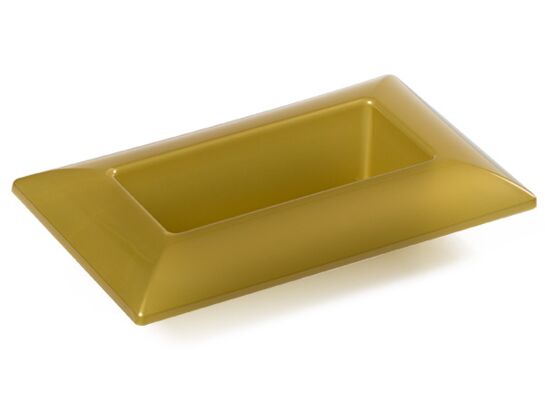 Doniczka do kompozycji Cordoba 17 x 40 x 6,5 cm złota