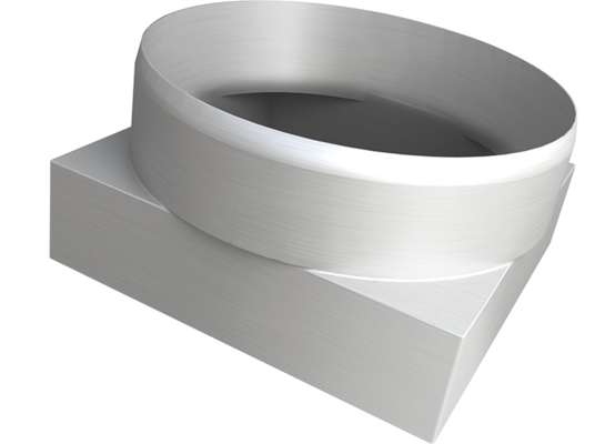 Redukcja tworzywo 0,9 x 0,9 x 10 cm srebrny Kuchinox